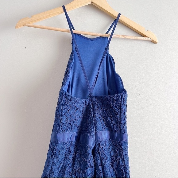 Lulus Zenith Navy Blue Lace‎ Maxi Dress, Size XS - Picture 10 of 13